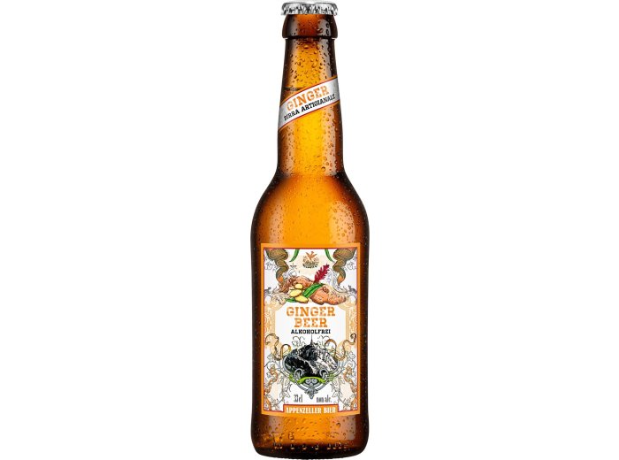 Appenzeller Bier Ginger Beer alkoholfrei 6x0.33L Glas EW