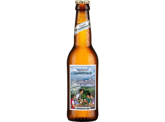 Appenzeller Bier Quöllfrisch alkoholfrei 24x0.33L Glas MW