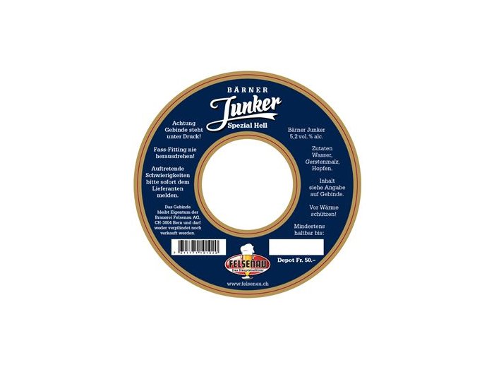 Felsenau Bärner Junker Bier 20L Tank