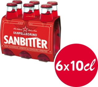 Sanbitter Rosso 4x6x0.1L Glas EW