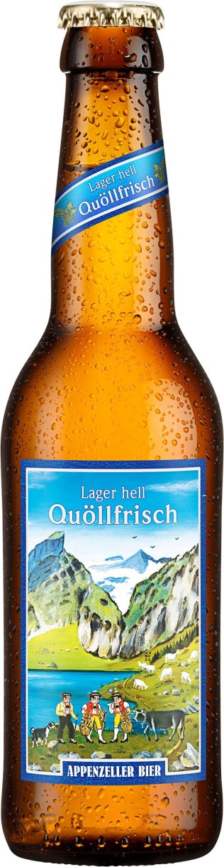 Appenzeller Bier Quöllfrisch hell 24x0.33L Glas MW