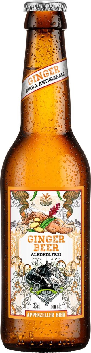 Appenzeller Bier Ginger Beer alkoholfrei 6x0.33L Glas EW