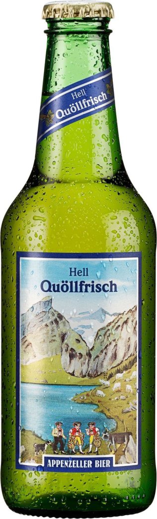 Appenzeller Bier Quöllfrisch hell 10x0.33L Glas EW