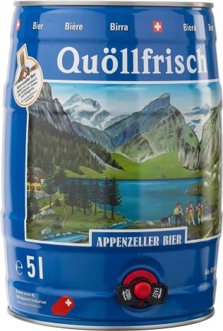 Appenzeller Bier Quöllfrisch hell 1x5L Alu EW