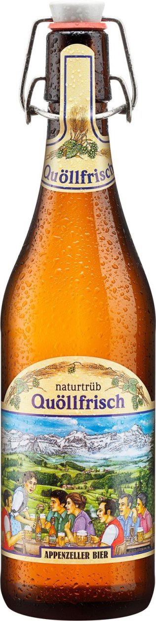 Appenzeller Bier Quöllfrisch naturtrüb 15x0.5L Glas MW
