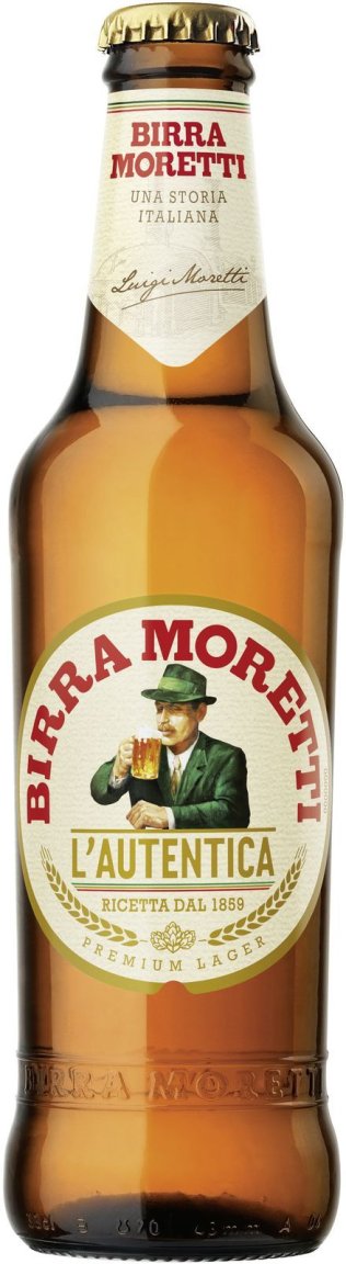 Birra Moretti 4x6x0.33L Glas EW