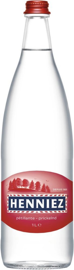 Henniez mit Kohlensäure (Rot) 12x1L Glas MW