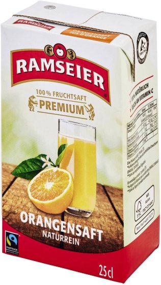 Ramseier MH Premium 100% Orangensaft 27x0.25L Tetra EW