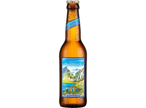 Appenzeller Bier Quöllfrisch hell 24x0.33L Glas MW