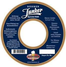 Felsenau Bärner Junker Bier 20L Tank