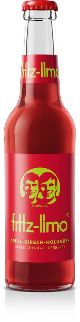 Fritz-Limo Apfel-Kirsch-Holunder 24x0.33L Glas MW