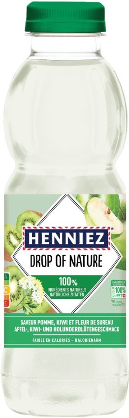 Henniez Drop of Nature Apfel-Kiwi-Holunderblüten 4x6x0.5L PET EW