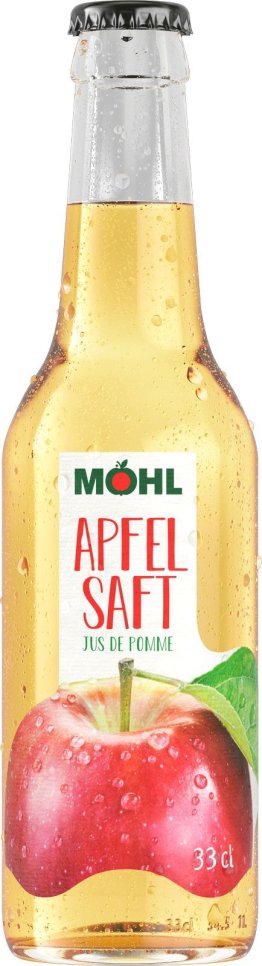 Möhl Apfelsaft hell 24x0.33L Glas MW