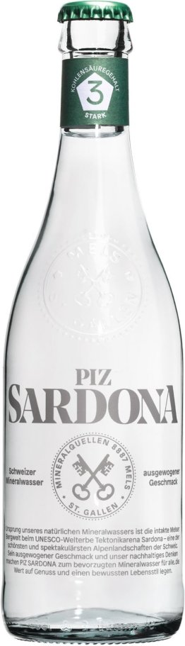 Piz Sardona 3 stark CO2 20x0.4L Glas MW