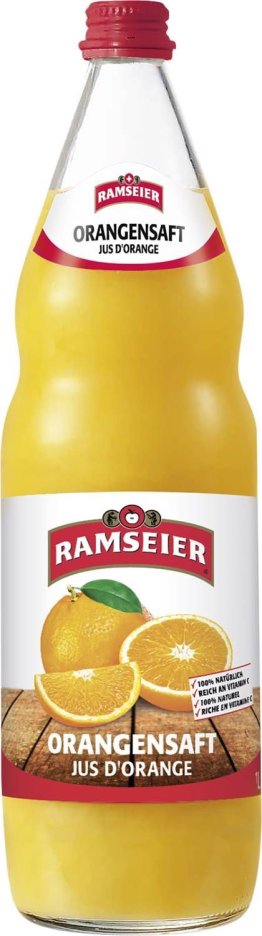 Ramseier Orangensaft 12x1L Glas MW