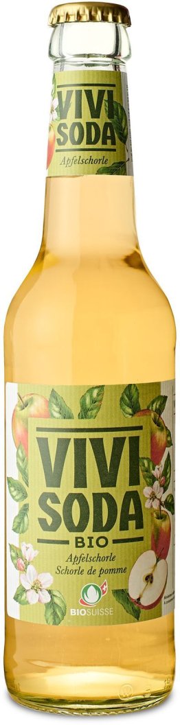 Vivi Soda Bio Apfelschorle 24x0.33L Glas MW