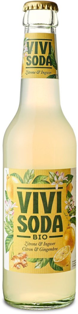 Vivi Soda Bio Zitrone & Ingwer 24x0.33L Glas MW