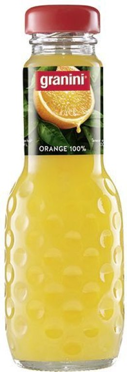 granini Orange reiner Saft mit Fruchtfleisch Har. 24x0.2L Glas EW
